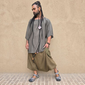 ست تیشرت و شلوار تبتی لینن