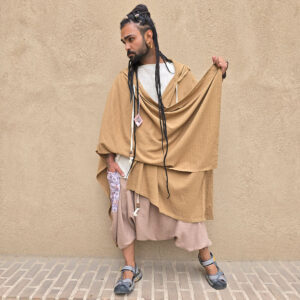 شنل پنبه تبتی کلاه شیطونی