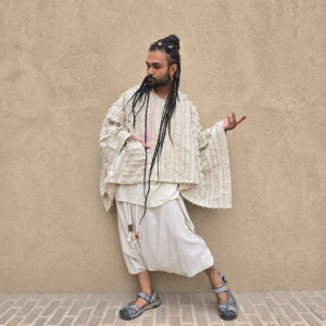 شنل کراپ تبتی کلاه شیطونی فول ریشه