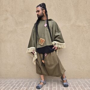 شنل کتون کراپ تبتی دست بافت